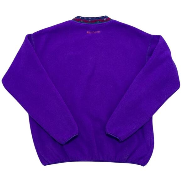 Microsoft Rare Columbia Aztec 90’s Pullover Crewneck - Picture 1 of 6